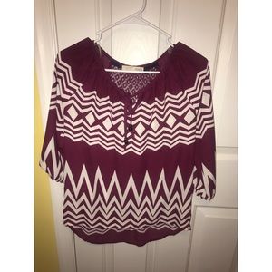 Chevron Striped Top